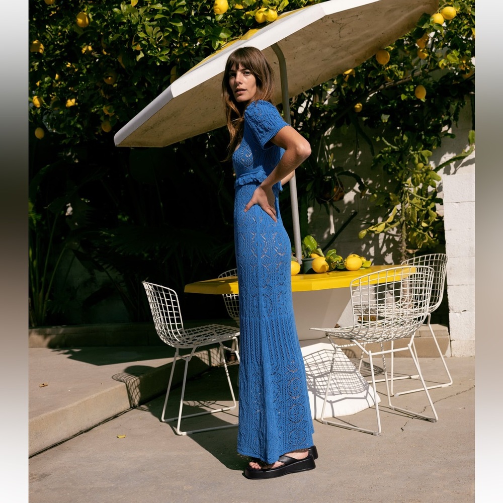 ZARA LONG CROCHET DRESS